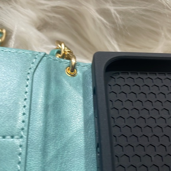 Teal & Gold, Cross Body Phone Case - Picture 4 of 10